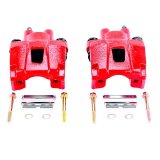 PowerStop Z23 Evolution Sport Brake Upgrade Kits with Calipers for 2007-2010 MOUNTAINEER, EXPLORER SPORT TRAC, 2006-2010 - KC1929 Rotors, Pads, Red Calipers, Drilled/Slotted Rotors, Z-23 Pads, Rear, Ford, Mercury, Kit thumbnail 4
