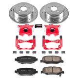 PowerStop Z23 Evolution Sport Brake Upgrade Kits with Calipers for 2008-2012 LIBERTY, 2007-2011 NITRO - KC3046A Disc Kits, Calipers, Rear, Cross-drilled/Slotted Rotors, 1-piston Red Calipers, Dodge, Jeep, Kit thumbnail 2