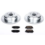PowerStop Z23 Evolution Sport Brake Upgrade Kits with Calipers for 2008-2012 LIBERTY, 2007-2011 NITRO - KC3046A Disc Kits, Calipers, Rear, Cross-drilled/Slotted Rotors, 1-piston Red Calipers, Dodge, Jeep, Kit thumbnail 5
