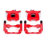 PowerStop Z23 Evolution Sport Brake Upgrade Kits with Calipers for 2008-2012 LIBERTY, 2007-2011 NITRO - KC3046A Disc Kits, Calipers, Rear, Cross-drilled/Slotted Rotors, 1-piston Red Calipers, Dodge, Jeep, Kit thumbnail 6