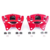PowerStop Z23 Evolution Sport Brake Upgrade Kits with Calipers for 2008-2012 LIBERTY, 2007-2011 NITRO - KC3046A Disc Kits, Calipers, Rear, Cross-drilled/Slotted Rotors, 1-piston Red Calipers, Dodge, Jeep, Kit thumbnail 7