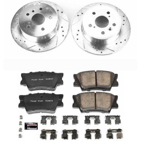 Power Stop 07-12 Lexus ES350 Rear Z23 Evolution Sport Brake Kit w/Calipers (1x psbK3068, 1x psbS3130) thumbnail 7