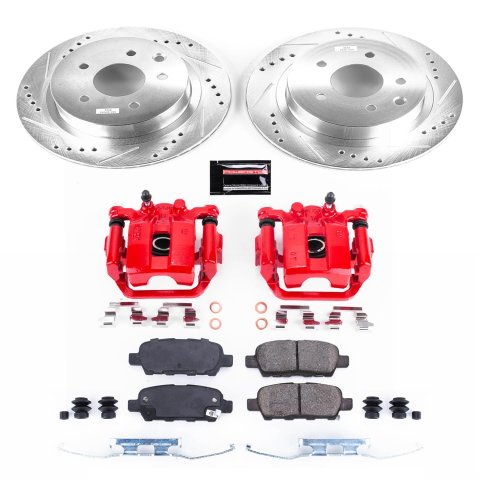 Power Stop 08-14 Nissan Rogue Rear Z23 Evolution Sport Brake Kit w/Calipers (1x psbK7881, 1x psbS3436) thumbnail 4
