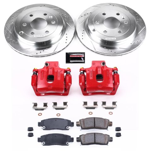 Power Stop 08-17 Buick Enclave Rear Z23 Evolution Sport Brake Kit w/Calipers (1x psbK5262, 1x psbS5058) thumbnail 5
