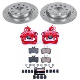 PowerStop Z23 Evolution Sport Brake Upgrade Kits with Calipers for 2010-2013 A3, 2013-2019 BEETLE, 2012-2018 JETTA - KC5671 Disc Kit, Upgrade, Rear, Cross-Drilled/Slotted Surface, Audi, Volkswagen, Kit thumbnail 2