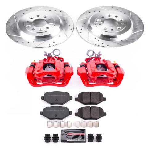 Power Stop 11-15 Ford Edge Rear Z23 Evolution Sport Brake Kit w/Calipers (1x psbK4744, 1x psbS5298) thumbnail 2