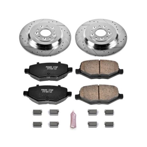 Power Stop 11-15 Ford Edge Rear Z23 Evolution Sport Brake Kit w/Calipers (1x psbK4744, 1x psbS5298) thumbnail 8