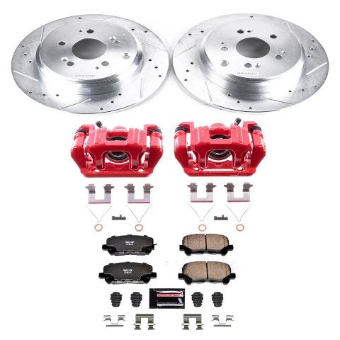 Power Stop 12-15 Honda Pilot Rear Z23 Evolution Sport Brake Kit w/Calipers (1x psbS3824, 1x psbK5839) thumbnail 2