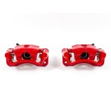 PowerStop Z23 Evolution Sport Brake Upgrade Kits with Calipers KC1203 Disc Kits, Calipers, Cross-drilled/Slotted Rotors, Red Calipers, Rear, Chrysler, Mitsubishi, Kit thumbnail 5