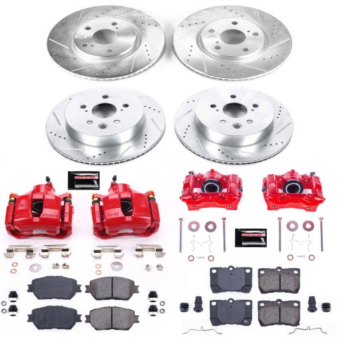 Power Stop 2006 Lexus GS300 Front & Rear Z23 Evolution Sport Brake Kit w/Calipers (1x psbS6040, 1x psbS3406, 1x psbK2977, 1x psbK5272) thumbnail 5