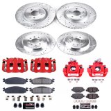 Power Stop 2009 Ford Flex Front & Rear Z23 Evolution Sport Brake Kit w/Calipers (1x psbK4744, 1x psbS5214, 1x psbK5509, 1x psbS5212) thumbnail 2