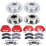 Power Stop 2011 Chevrolet Silverado 3500 HD Front & Rear Z23 Evolution Kit w/Cals (Bundled Kit) thumbnail 9