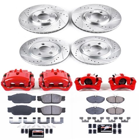 Power Stop 00-02 Lincoln LS Front & Rear Z23 Evolution Sport Brake Kit w/Calipers (1x psbS4792, 1x psbK1361, 1x psbK1351, 1x psbS4812) thumbnail 5