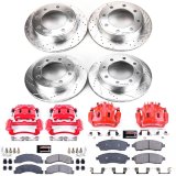 Power Stop 00-05 Ford Excursion Front & Rear Z23 Evolution Sport Brake Kit w/Calipers (1x psbS4752, 1x psbK1890, 1x psbK1905, 1x psbS4790) thumbnail 4