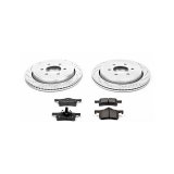 PowerStop Z23 Evolution Sport Brake Upgrade Kits with Calipers for 2002-2006 EXPEDITION, 2003-2006 NAVIGATOR - KC1934 Disc Kits, Calipers, Front and Rear, Cross-drilled/Slotted Rotors, Red Calipers, Ford, Lincoln, Kit thumbnail 7