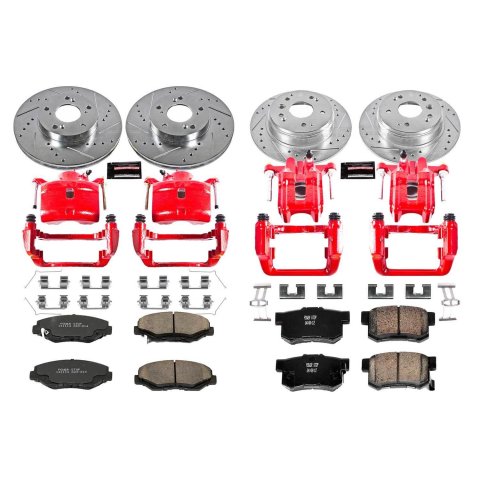 Power Stop 03-11 Honda Element Front & Rear Z23 Evolution Sport Brake Kit w/Calipers (1x psbS2588, 1x psbS2662, 1x psbK1043, 1x psbK5399) thumbnail 7