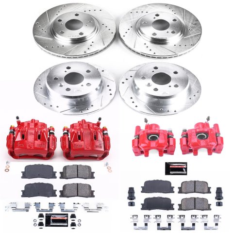 Power Stop 04-06 Lexus ES330 Front & Rear Z23 Evolution Sport Brake Kit w/Calipers (1x psbS2830, 1x psbK1141, 1x psbK2418, 1x psbS2684) thumbnail 4