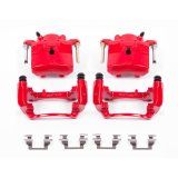 PowerStop Z23 Evolution Sport Brake Upgrade Kits with Calipers for 2007-2008 AURA, 2005-2008 G6, 2004-2008 MALIBU - KC1612A Pads, Z23, Red Calipers, Drilled/Slotted Rotors, Front/Rear, Chevy, Kit thumbnail 6