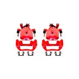 PowerStop Z23 Evolution Sport Brake Upgrade Kits with Calipers for 2007-2008 AURA, 2005-2008 G6, 2004-2008 MALIBU - KC1612A Pads, Z23, Red Calipers, Drilled/Slotted Rotors, Front/Rear, Chevy, Kit thumbnail 7