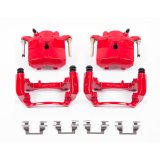 PowerStop Z23 Evolution Sport Brake Upgrade Kits with Calipers for 2007-2008 AURA, 2005-2008 G6, 2004-2008 MALIBU - KC1612A Pads, Z23, Red Calipers, Drilled/Slotted Rotors, Front/Rear, Chevy, Kit thumbnail 8