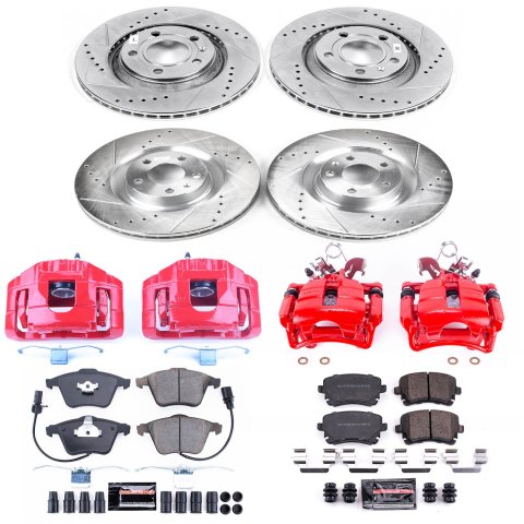 Power Stop 04-09 Audi S4 Front & Rear Z23 Evolution Sport Brake Kit w/Calipers (1x psbK4564, 1x psbS3252, 1x psbK2934, 1x psbS3110) thumbnail 4