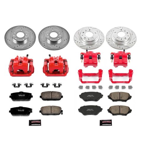 Power Stop 06-15 Mazda MX-5 Miata Front & Rear Z23 Evolution Sport Brake Kit w/Calipers (1x psbK4659, 1x psbK2451, 1x psbS3322, 1x psbS3316) thumbnail 2