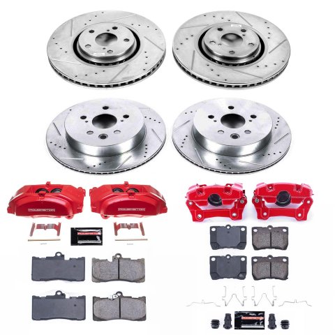 Power Stop 07-11 Lexus GS350 Front & Rear Z23 Evolution Sport Brake Kit w/Calipers (1x psbS3336, 1x psbK4634, 1x psbK2977, 1x psbS3312) thumbnail 5