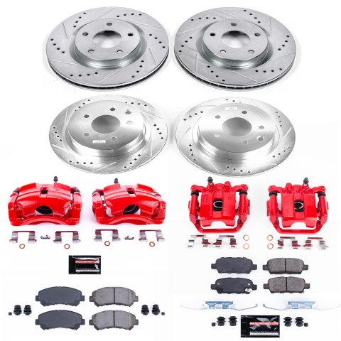 Power Stop 08-14 Nissan Rogue Front & Rear Z23 Evolution Sport Brake Kit w/Calipers (1x psbK7881, 1x psbS3428, 1x psbS3436, 1x psbK4724) thumbnail 5