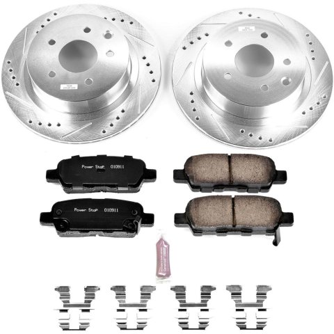 Power Stop 08-14 Nissan Rogue Front & Rear Z23 Evolution Sport Brake Kit w/Calipers (1x psbK7881, 1x psbS3428, 1x psbS3436, 1x psbK4724) thumbnail 8