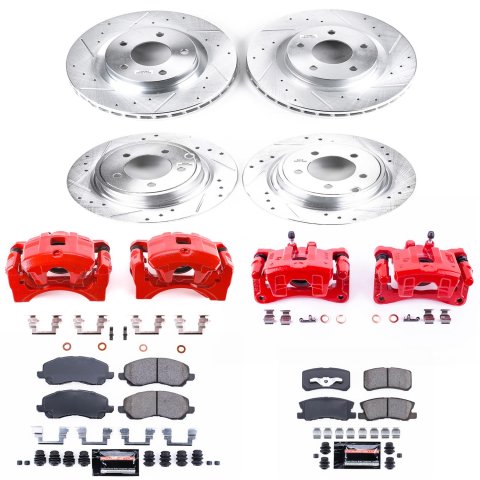 Power Stop 08-16 Mitsubishi Lancer Front & Rear Z23 Evolution Sport Brake Kit w/Calipers (1x psbK1630, 1x psbK3032, 1x psbS5104, 1x psbS5032B) thumbnail 3