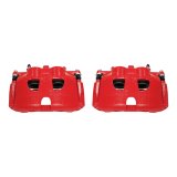 PowerStop Z23 Evolution Sport Brake Upgrade Kits with Calipers for 2010-2017 EXPEDITION, NAVIGATOR - KC5577 Rotors, Pads, Red Calipers, Drilled/Slotted Rotors, Z-23 Pads, Front/Rear, Ford, Lincoln, Kit thumbnail 7
