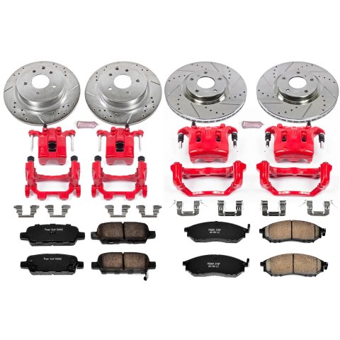 Power Stop 11-12 Infiniti G25 Front & Rear Z23 Evolution Sport Brake Kit w/Calipers (1x psbK179, 1x psbK112, 1x psbS6036, 1x psbS2870B) thumbnail 2