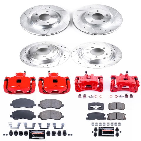 Power Stop 11-14 Chrysler 200 Front & Rear Z23 Evolution Sport Brake Kit w/Calipers (1x psbK1630, 1x psbK3032, 1x psbS5104, 1x psbS5032) thumbnail 5