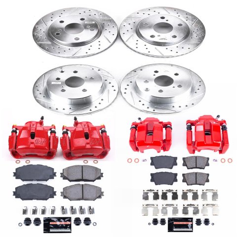 Power Stop 11-16 Toyota RAV4 Front & Rear Z23 Evolution Sport Brake Kit w/Calipers (1x psbS3196A, 1x psbS7049, 1x psbK258, 1x psbK4671) thumbnail 2