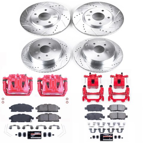 Power Stop 11-17 Nissan Quest Front & Rear Z23 Evolution Sport Brake Kit w/Calipers (1x psbK6360, 1x psbS6036, 1x psbK2427, 1x psbS3106) thumbnail 4