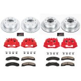 PowerStop Z23 Evolution Sport Brake Upgrade Kits with Calipers KC6259 Disc Kits, Red Calipers, Drilled/Slotted Rotors, Pads, Front/Rear, Chevrolet, GMC, Kit thumbnail 8