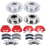 PowerStop Z23 Evolution Sport Brake Upgrade Kits with Calipers for 2012-2019 SIERRA 3500 HD, SILVERADO HD - KC6260 Disc Kit, Upgrade, Front and Rear, Cross-Drilled/Slotted Surface, Chevrolet, GMC, Kit thumbnail 7