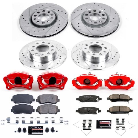 Power Stop 13-16 Dodge Dart Front & Rear Z23 Evolution Sport Brake Kit w/Calipers (1x psbS5422, 1x psbS5424, 1x psbK6371, 1x psbK6372) thumbnail 5