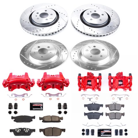 Power Stop 15-19 Ford Edge Front & Rear Z23 Evolution Sport Brake Kit w/Calipers (1x psbK7143, 1x psbS5476, 1x psbS5502, 1x psbK7144) thumbnail 3