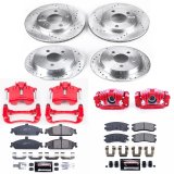 PowerStop Z23 Evolution Sport Brake Upgrade Kits with Calipers for 1999-2004 ALERO, 1999-2005 GRAND AM - KC1552 Disc Kit, Upgrade, Front and Rear, Cross-Drilled/Slotted Surface, Oldsmobile, Pontiac, Kit thumbnail 2