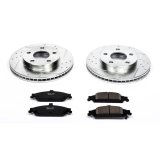 PowerStop Z23 Evolution Sport Brake Upgrade Kits with Calipers for 1999-2004 ALERO, 1999-2005 GRAND AM - KC1552 Disc Kit, Upgrade, Front and Rear, Cross-Drilled/Slotted Surface, Oldsmobile, Pontiac, Kit thumbnail 7