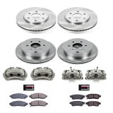 Power Stop 2019 Nissan Frontier Front & Rear Autospecialty Brake Kit w/Calipers (1x psbKCOE4621, 1x psbKCOE8324) thumbnail 2