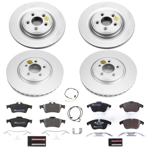Power Stop 13-15 Jaguar XF Front & Rear Euro-Stop Brake Kit (1x psbESK6279, 1x psbESK7680) thumbnail 5
