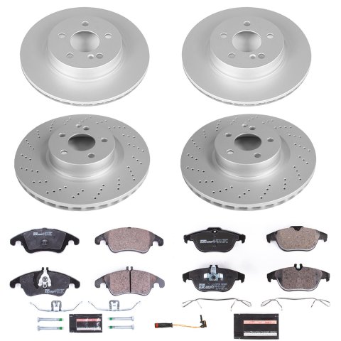 Power Stop 12-16 Mercedes-Benz C250 Front & Rear Euro-Stop Brake Kit (1x psbESK5626, 1x psbESK6207) thumbnail 2