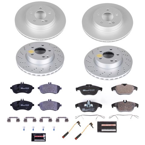 Power Stop 12-16 Mercedes-Benz C250 Front & Rear Euro-Stop Brake Kit (1x psbESK5626, 1x psbESK7766) thumbnail 6