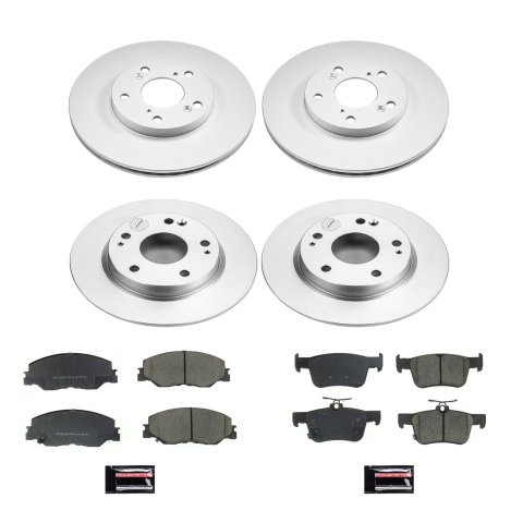 Power Stop 2019 Honda Insight Front & Rear Z17 Evolution Geomet Coated Brake Kit (1x psbCRK8330, 1x psbCRK8318) thumbnail 5
