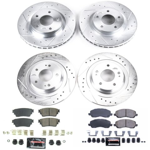 Power Stop 17-19 Mitsubishi Outlander Front & Rear Z23 Evolution Sport Brake Kit (1x psbK3032, 1x psbK8381) thumbnail 8
