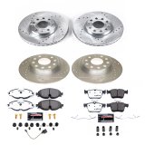 Power Stop 2019 Volkswagen Jetta Front & Rear Z26 Street Warrior Brake Kit (1x psbK7080-26, 1x psbK8337-26) thumbnail 3