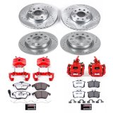 Power Stop 2019 Volkswagen Beetle Front & Rear Z26 Street Warrior Brake Kit w/Calipers (1x psbKC4623-26, 1x psbKC5671A-26) thumbnail 3