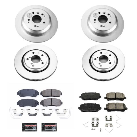 Power Stop 19-20 Honda Passport Front & Rear Z17 Evolution Geomet Coated Brake Kit (1x psbCRK6959, 1x psbCRK7727) thumbnail 1